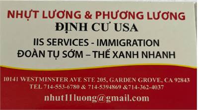 ĐỊNH CƯ USA NHƯÏT LƯƠNG °Bảo lãnh, Bảo trợ, Thẻ xanh, Quốc tịch °Bổ túc,...